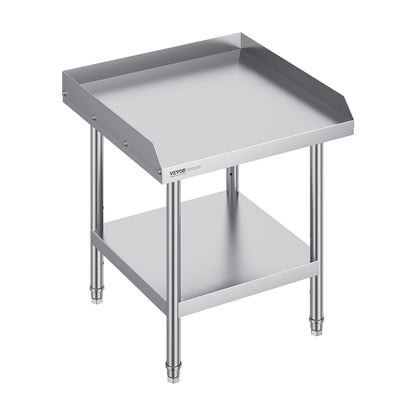 VEVOR Stainless Steel Work Table, 24 x 24 x 26 Inch Commercial Food Prep Worktable,