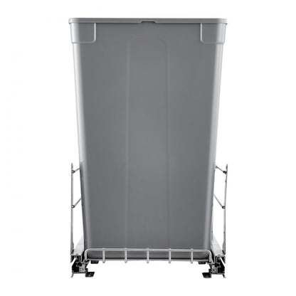 VEVOR Double Pullout Waste Container Kitchen Trash Can Soft Close Grey 50QTx2