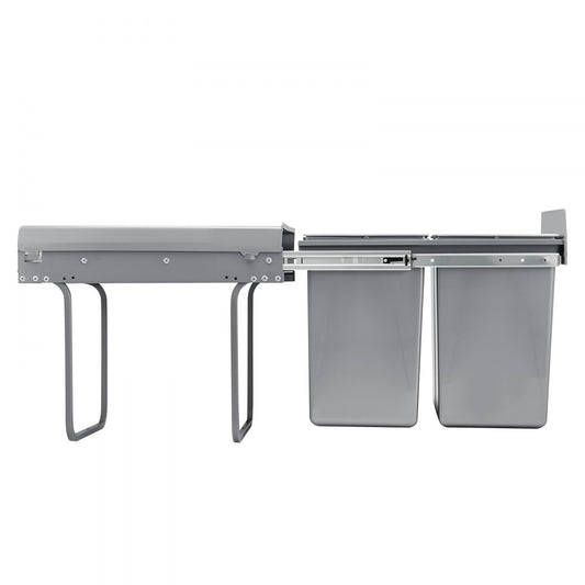 VEVOR Double 20Lx2 Pullout Waste Container Under Cabinet Kitchen Bin Trash Can