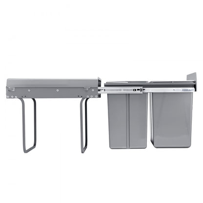 VEVOR Double 20+10+10L Pullout Waste Container Under Cabinet Kitchen Trash Can