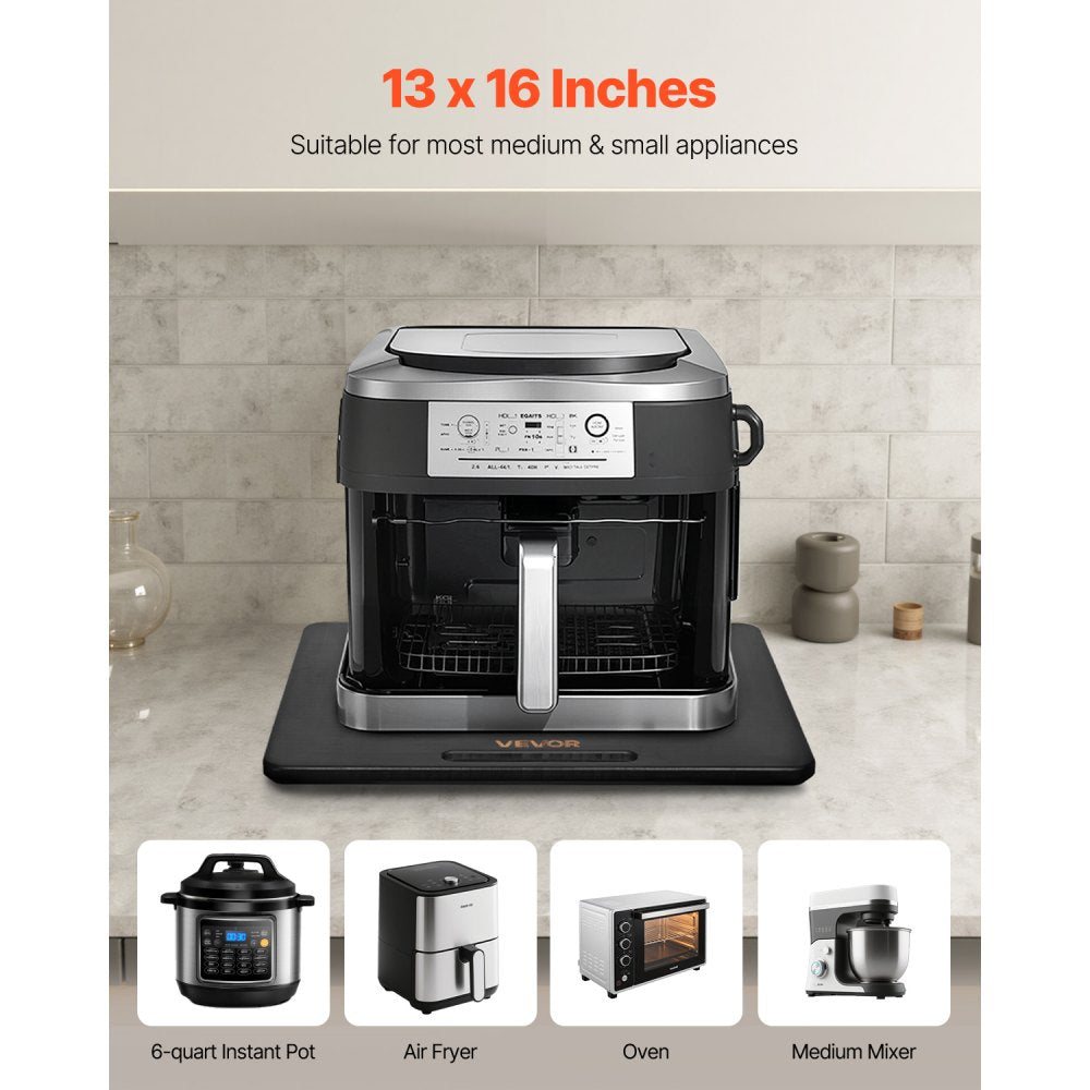VEVOR Appliance Slider 330 x 406 x 21 mm Sliding Tray for Coffee Maker Black