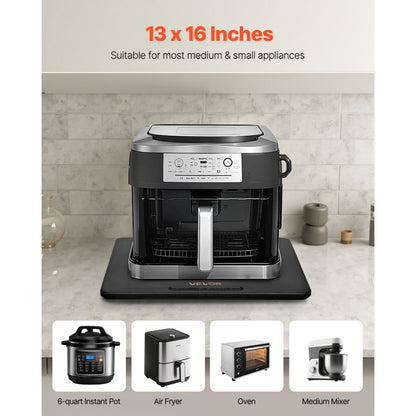 VEVOR Appliance Slider 330 x 406 x 21 mm Sliding Tray for Coffee Maker Black