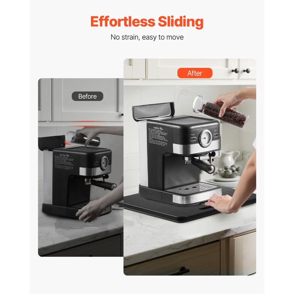 VEVOR Appliance Slider 330 x 406 x 21 mm Sliding Tray for Coffee Maker Black