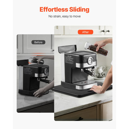 VEVOR Appliance Slider 330 x 406 x 21 mm Sliding Tray for Coffee Maker Black
