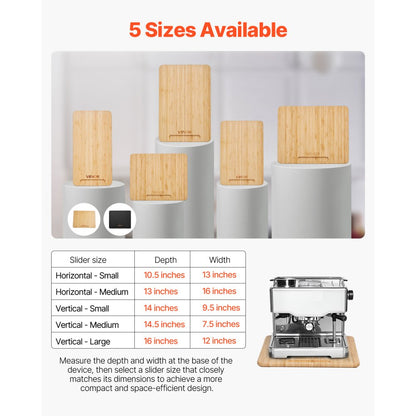 VEVOR Appliance Slider 330 x 406 x 21 mm Sliding Tray for Kitchen Countertop