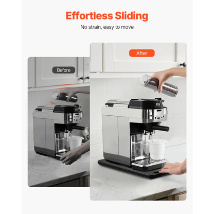 VEVOR Appliance Slider 14.5 x 7.5 in Sliding Tray for Coffee Maker Black