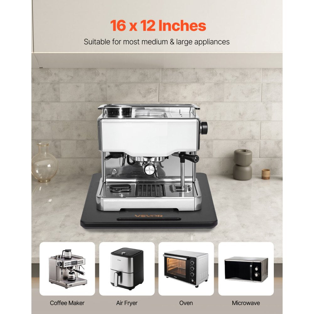 VEVOR Appliance Slider 16 x 12 in Sliding Tray for Coffee Maker Black