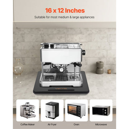 VEVOR Appliance Slider 16 x 12 in Sliding Tray for Coffee Maker Black