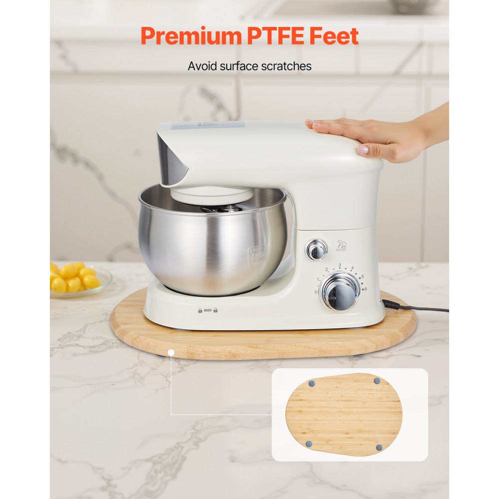 VEVOR Mixer Slider Oval 15.7 x 11.1-inch for Tilt Head 5.5-8 Qt Stand Mixer,399 x 282 x 23 mm