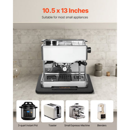 VEVOR Appliance Slider 267 x 330 x 21 mm Sliding Tray for Coffee Maker Black