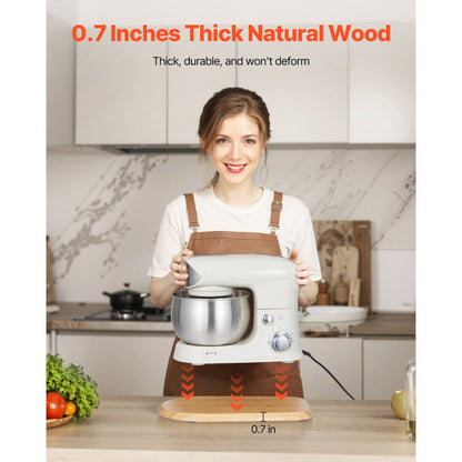 VEVOR Bamboo Mixer Slider for Tilt Head Kitchen Aid 4.5-5 Qt Stand Mixer,368 x 239 x 23 mm