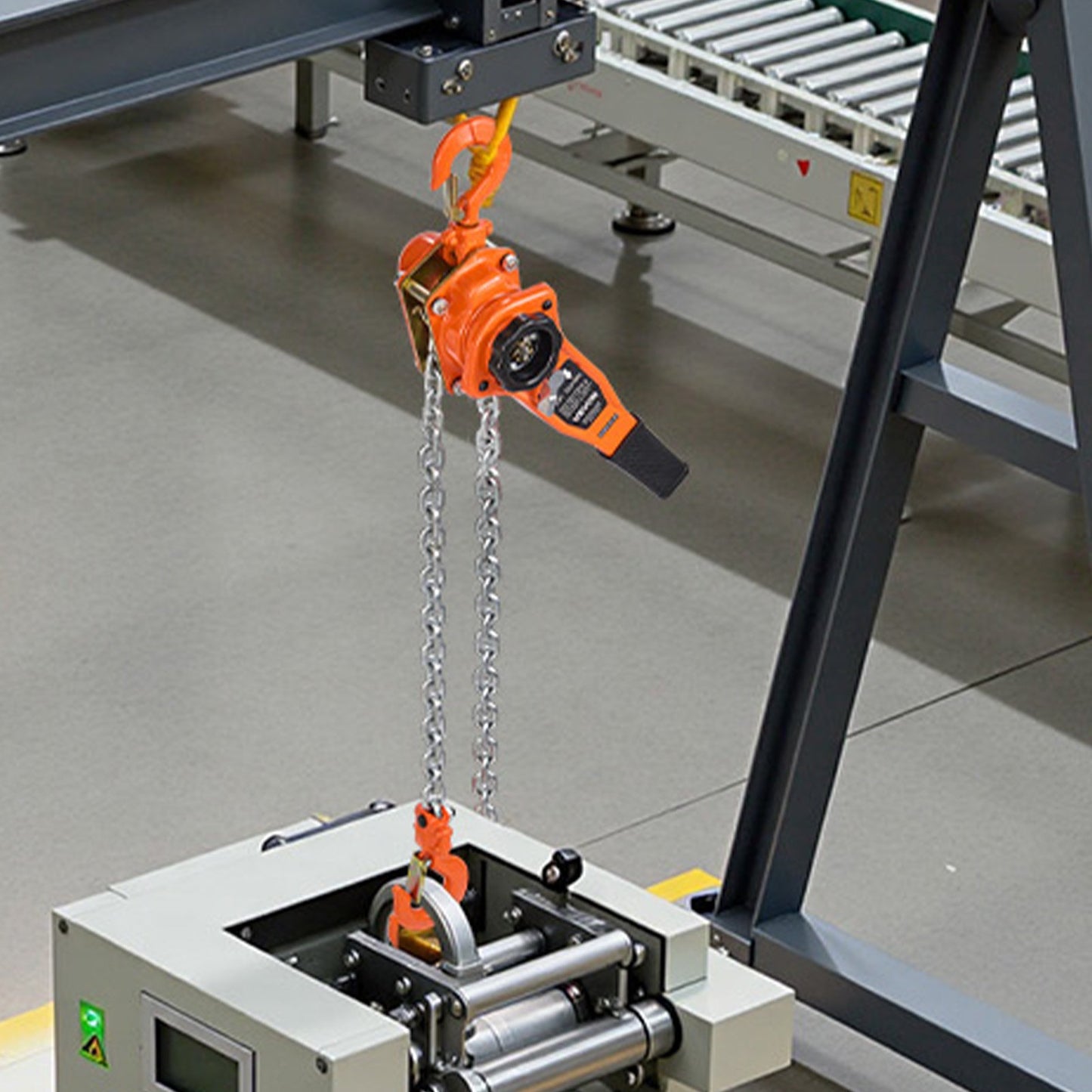 Manual Lever Chain Hoist, 1T 1000KG Capacity Heavy Duty Come Along, 3M Lift G80 Alloy Steel Chain With Dual Pawl Mechanical Brake, 360° Rotating Hooks, for Warehouse Construction Garage