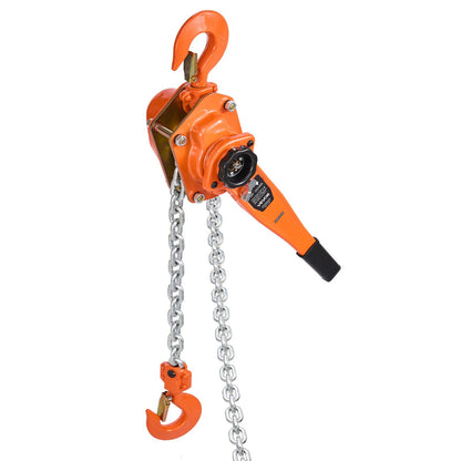 Manual Lever Chain Hoist, 3T 3000KG Capacity Heavy Duty Come Along, 3M Lift G80 Alloy Steel Chain With Dual Pawl Mechanical Brake, 360° Rotating Hooks, for Warehouse Construction Garage
