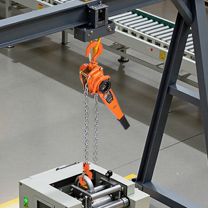Manual Lever Chain Hoist, 3T 3000KG Capacity Heavy Duty Come Along, 6M Lift G80 Alloy Steel Chain With Dual Pawl Mechanical Brake, 360° Rotating Hooks, for Warehouse Construction Garage