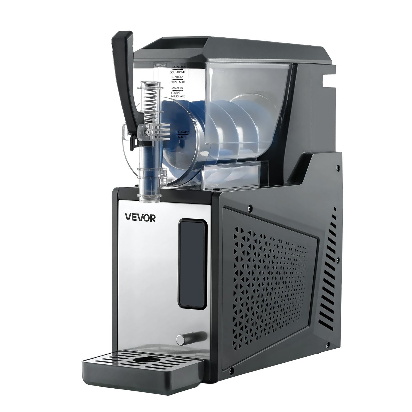 Slushie Machine, 4L/135oz No Ice Needed Slushy Machine for Home, Frozen Drink Maker with Single Tank, Margarita Machine with Self-Cleaning, for Frozen Margaritas, Frappés, Milkshake & More