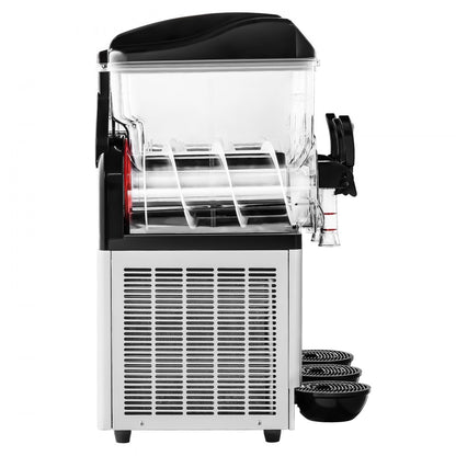 VEVOR Commercial Slushy Machine 15Lx3 Tank Margarita Smoothie Frozen Drink Maker