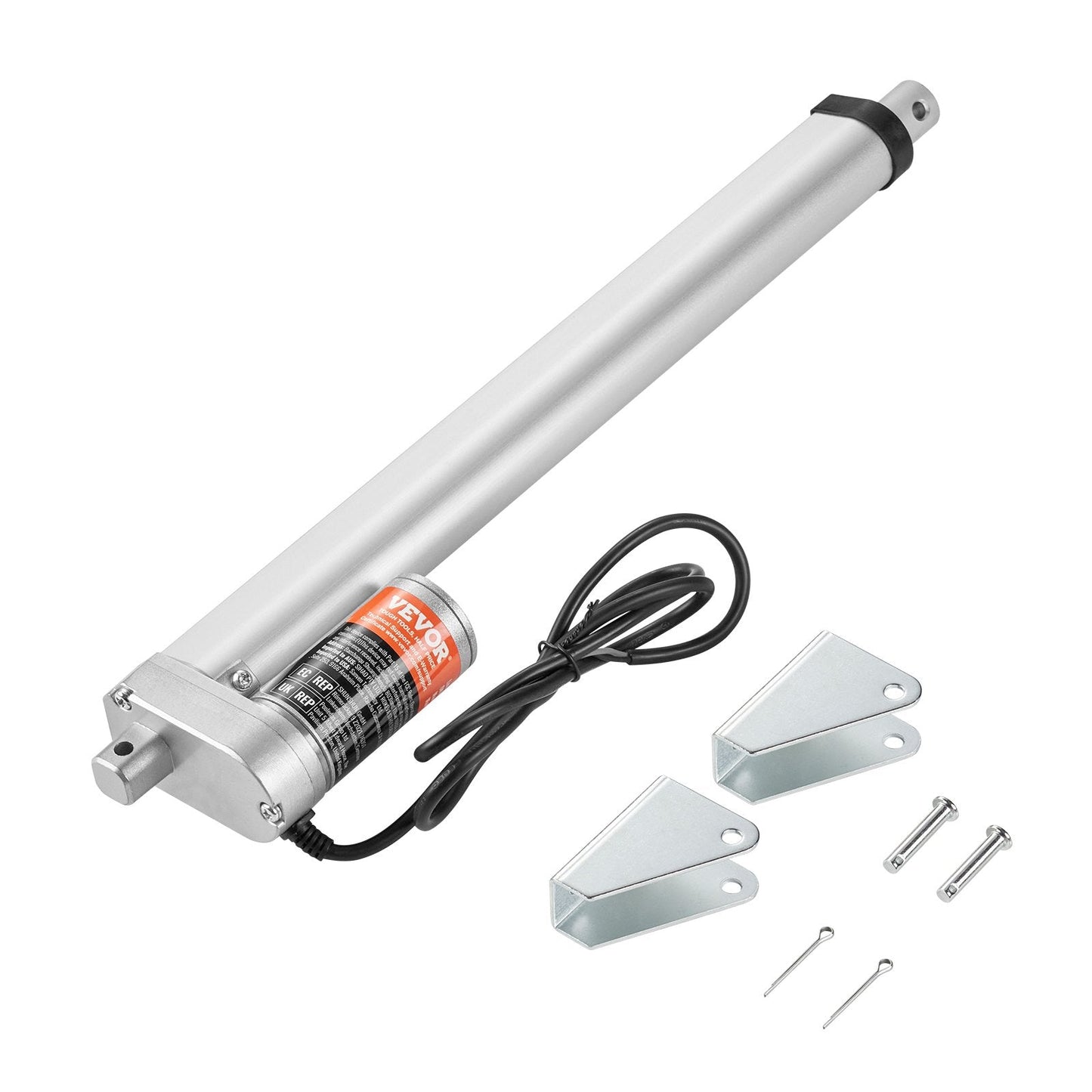 12V Linear Actuator, 300mm Stroke, 1000N Force, High Speed, IP54 Rated
