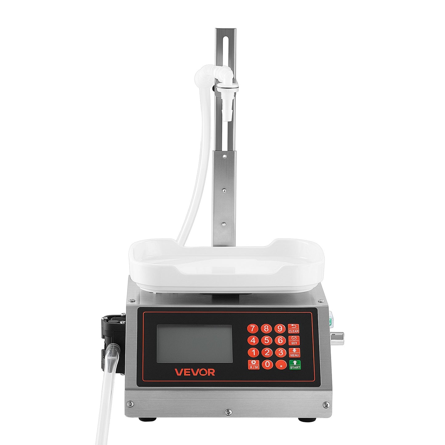 Liquid Filling Machine, 10-1000g Recommend Automatic Bottle Filler, for Water, Detergent, Oil, Premium Stainless Steel Body, Digital Weighing, Adjustable Stand, Memory Presets, Easy to Operate