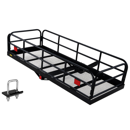 VEVOR 1524 x 610 x 355 mm/60*24*14 inch Hitch Cargo Carrier, 400lbs Capacity Folding