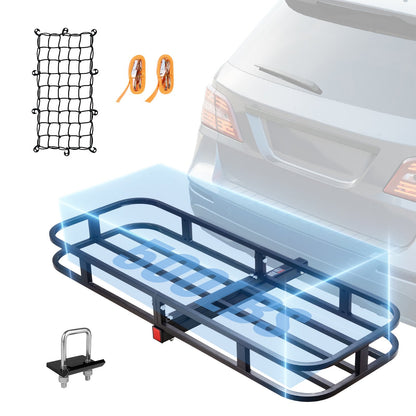 Steel Hitch Cargo Carrier, 500 kg Capacity, Fits 2m Hitch for SUV and Truck