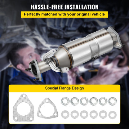 High Flow Catalytic Converter for Honda Accord 2003-2007, Stainless Steel