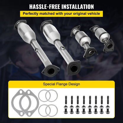 VEVOR Exhaust Manifold 05-11 Nissan Frontier Exhaust Manifold Bolts Gasket Combination