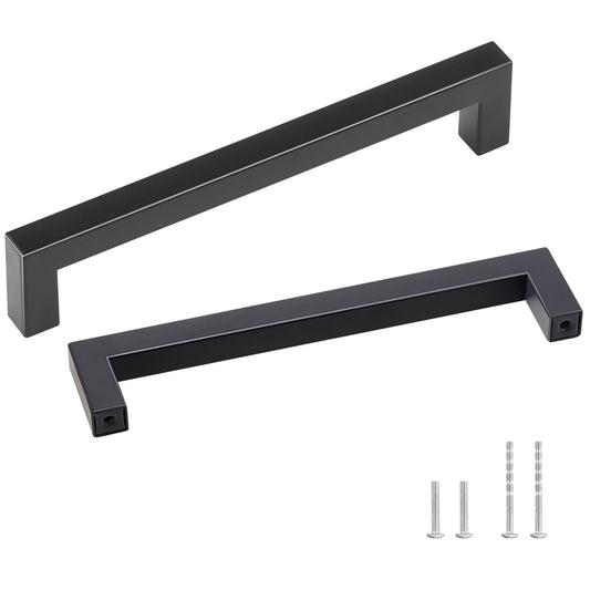 VEVOR 10 Pack Cabinet Pulls, 6.3in / 160mm Center to Center Slim Square Kitchen