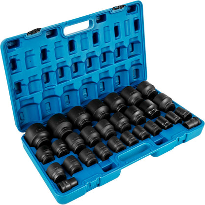 VEVOR Impact Socket Set 3/4 Inches 29 Piece Impact Sockets, 6-Point Sockets, Rugged