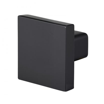 Cabinet Knobs Drawer Kitchen Pulls 10 Pack 30 mm Square Zinc Alloy Black