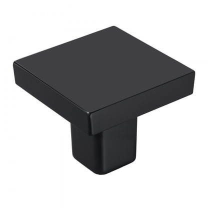 Cabinet Knobs Drawer Kitchen Pulls 10 Pack 30 mm Square Zinc Alloy Black