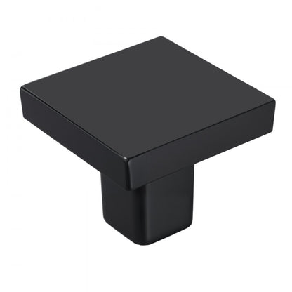 Cabinet Knobs Drawer Kitchen Pulls 10 Pack 30 mm Square Zinc Alloy Black