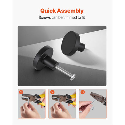 Cabinet Knobs Drawer Kitchen Pulls 10 Pack 32 mm Mushroom Knob Zinc Alloy