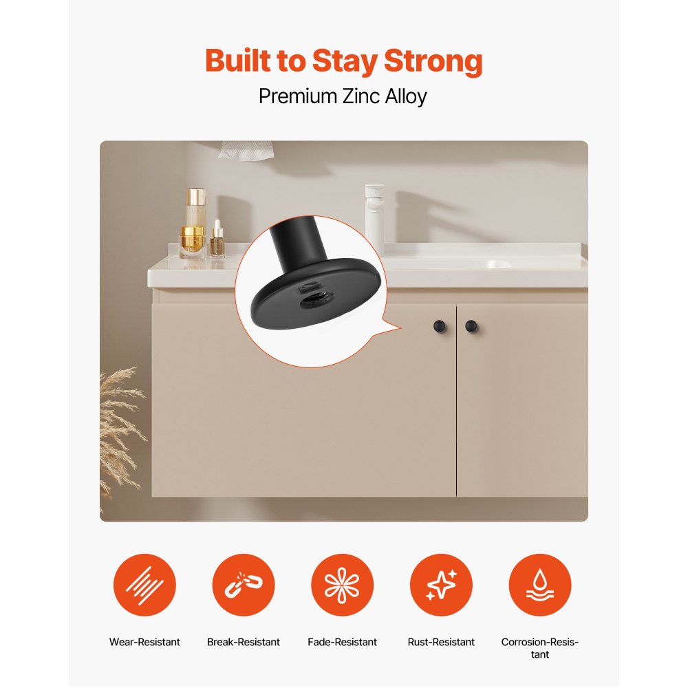 Cabinet Knobs Drawer Kitchen Pulls 30 Pack 31 mm Mushroom Knob Zinc Alloy