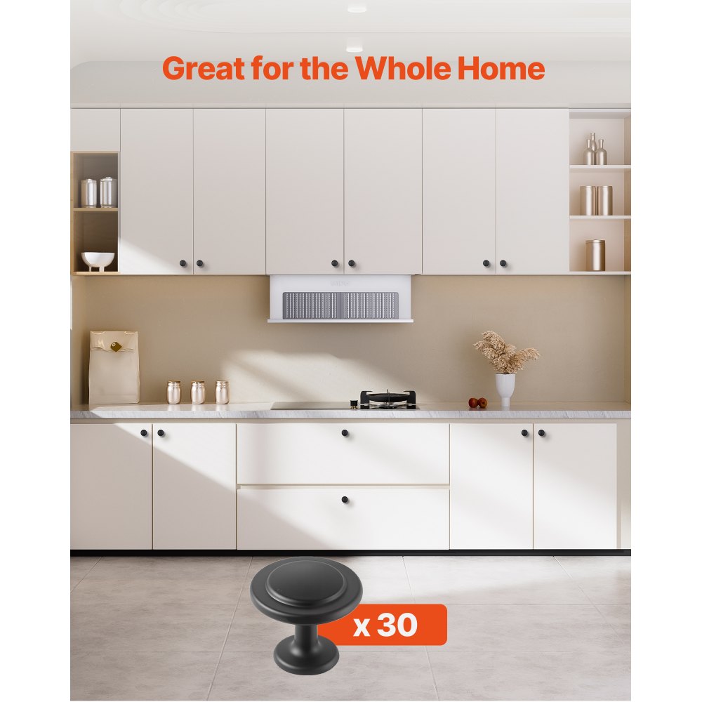 Cabinet Knobs Drawer Kitchen Pulls 30 Pack 31 mm Mushroom Knob Zinc Alloy