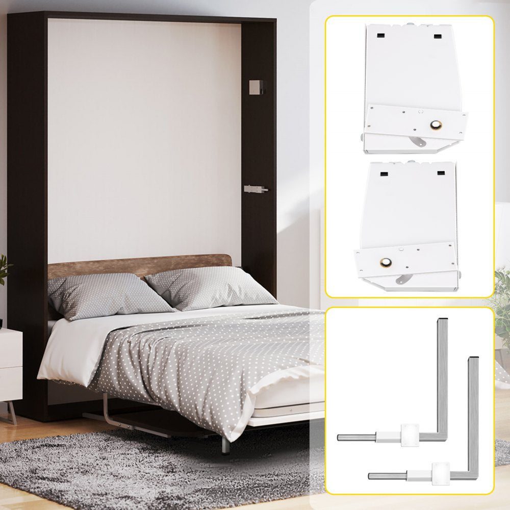 VEVOR DIY Murphy Bed Springs Mechanism Hardware Kit Vertical for King Queen Bed