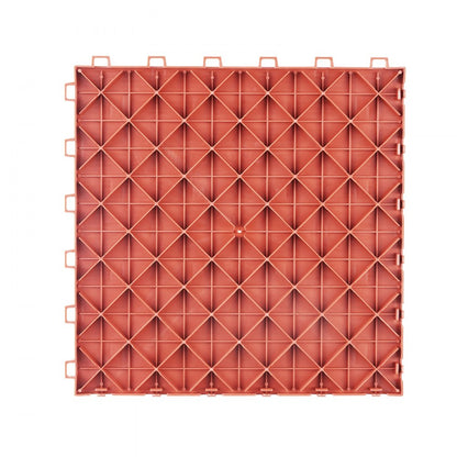 VEVOR Garage Tiles Interlocking 12x12 in 25 Pack Garage Flooring Tiles Red
