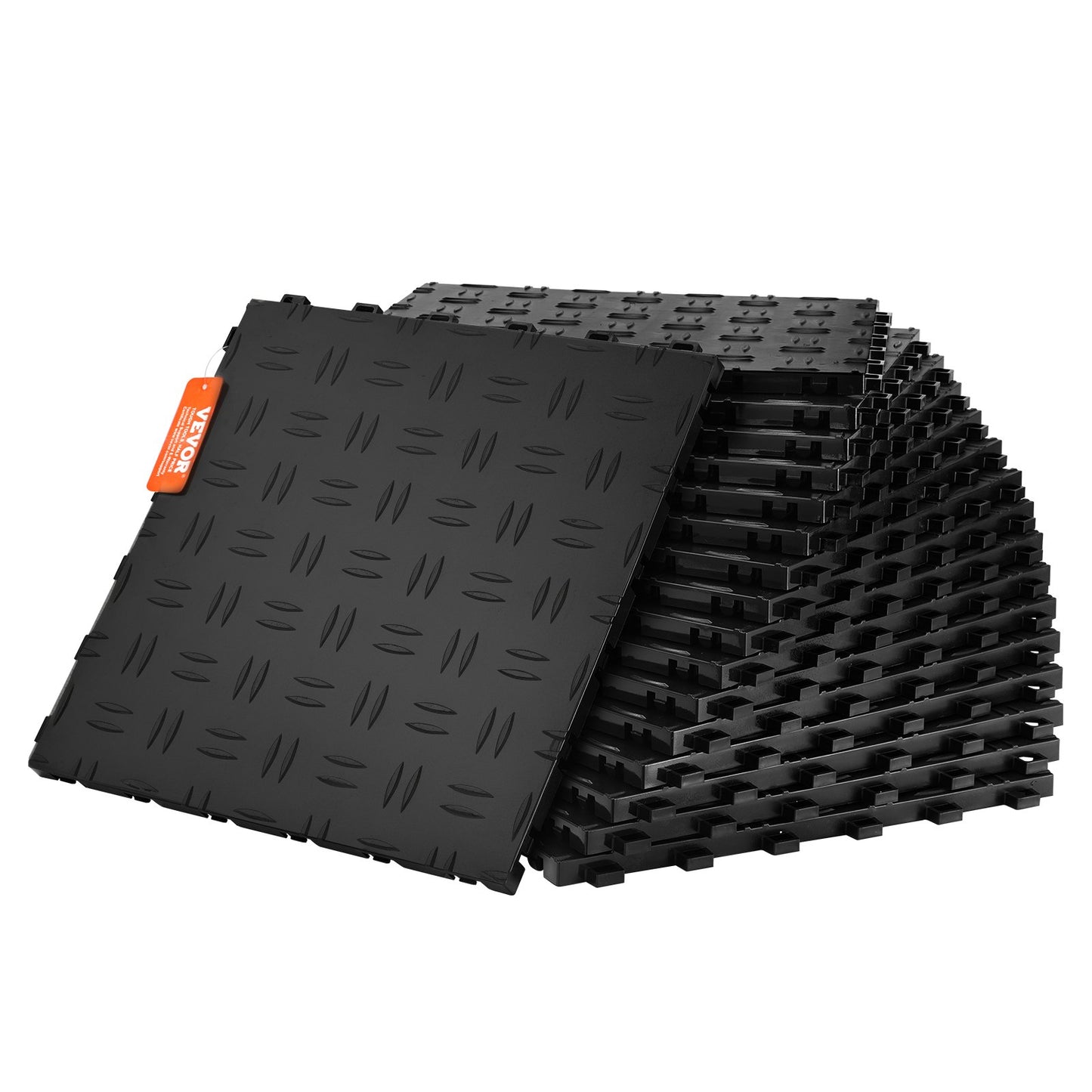 VEVOR Garage Tiles Interlocking, 12 x 12 x 0.53 inch 25 Pack Garage Floor Covering