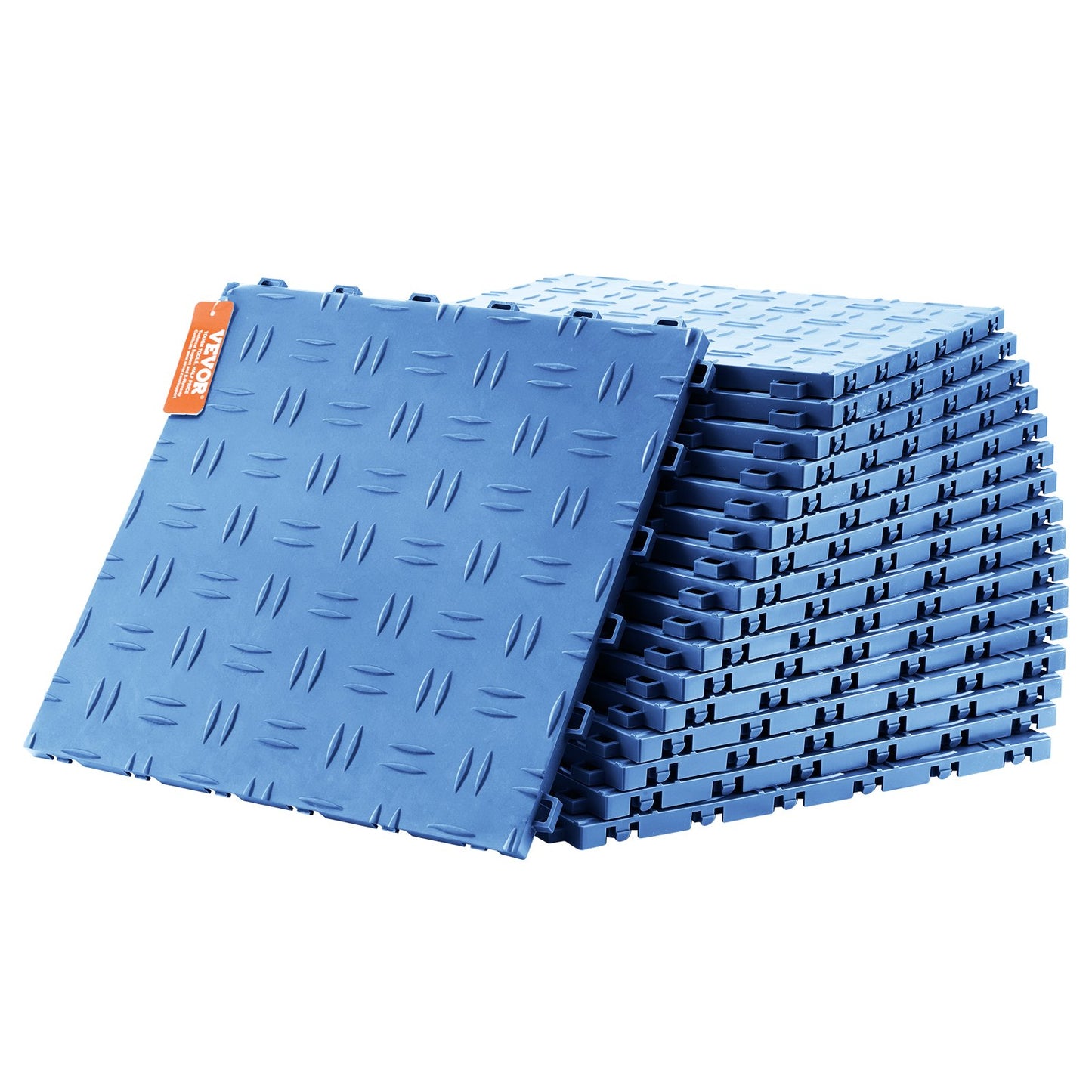 VEVOR Garage Tiles Interlocking 12x12 in 50 Pack Garage Flooring Tiles Blue