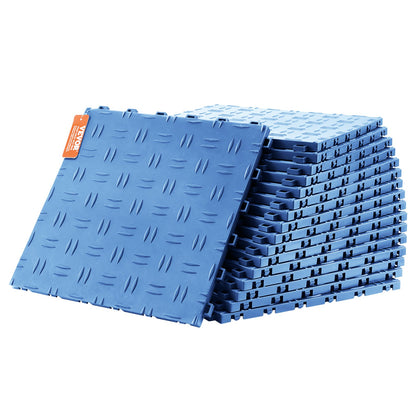 VEVOR Garage Tiles Interlocking 12x12 in 50 Pack Garage Flooring Tiles Blue