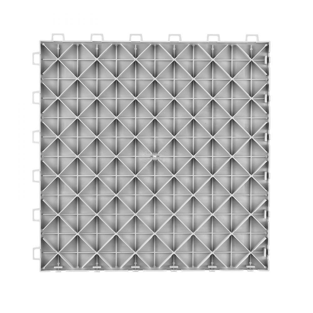 VEVOR Garage Tiles Interlocking 12x12 in 25 Pack Garage Flooring Tiles Silver