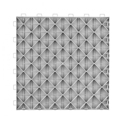 VEVOR Garage Tiles Interlocking 12x12 in 25 Pack Garage Flooring Tiles Silver