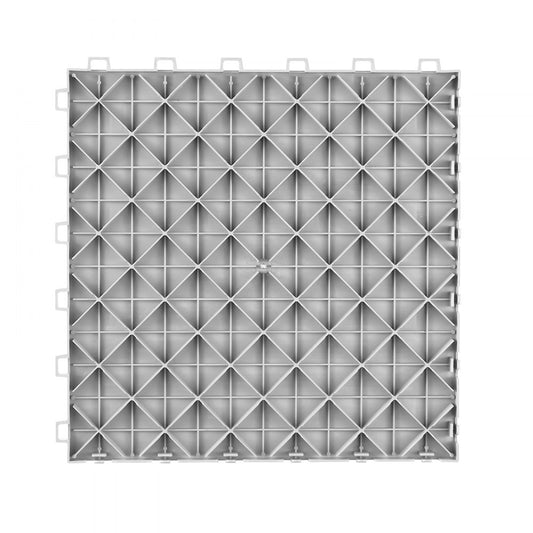VEVOR Garage Tiles Interlocking 12x12 in 25 Pack Garage Flooring Tiles Silver