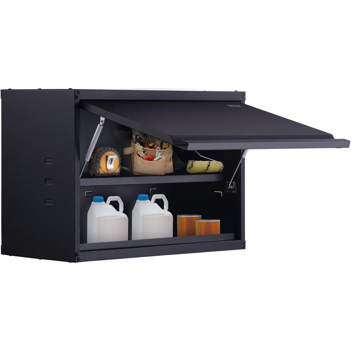 VEVOR Wall-Mounted Metal Storage Cabinet with Adjustable Shelf 54 kg per Shelf