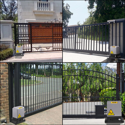 VEVOR Sliding Gate Opener, 1800 KG 4 m, Automatic Sliding Gate with 4 Remote Controllers
