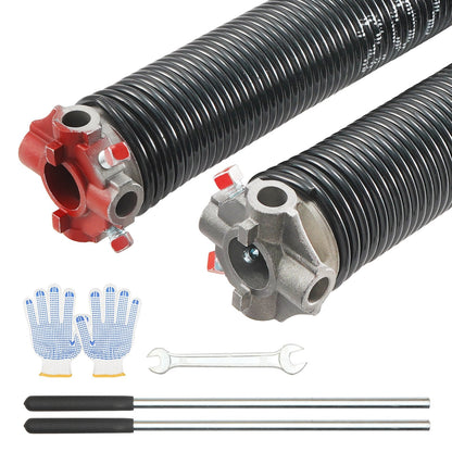 High-Performance Garage Door Torsion Springs with Winding Bars, 0.21m x 0.05m x 0.56m
