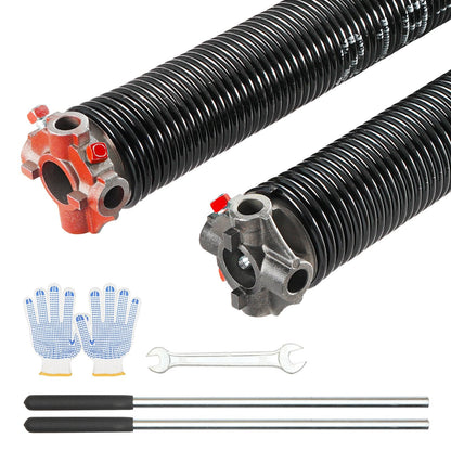 High-Performance Garage Door Torsion Springs with Winding Bars, 0.55m x 2m