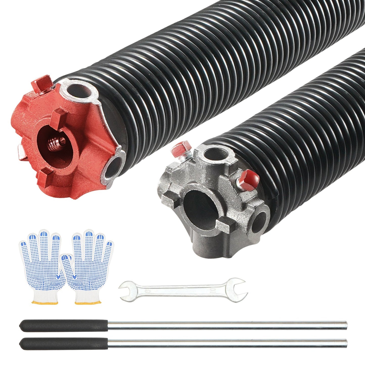 VEVOR Garage Door Torsion Springs, 16000 Cycles, Pair of 0.25 x 2 x 30inch, Garage