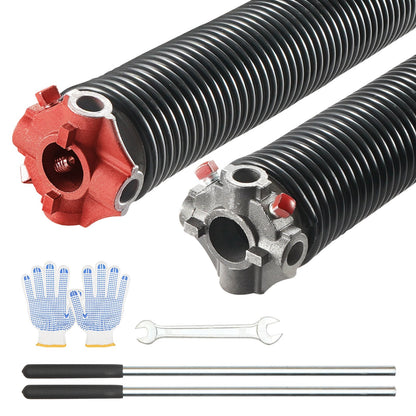 VEVOR Garage Door Torsion Springs, 16000 Cycles, Pair of 0.25 x 2 x 30inch, Garage