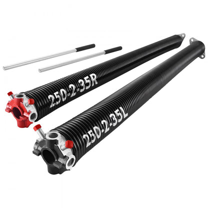 Garage Door Torsion Springs Pair of 6.35 x 50.8 x 889 mm with Winding Bars