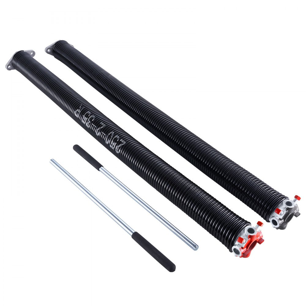Garage Door Torsion Springs Pair of 6.35 x 50.8 x 889 mm with Winding Bars